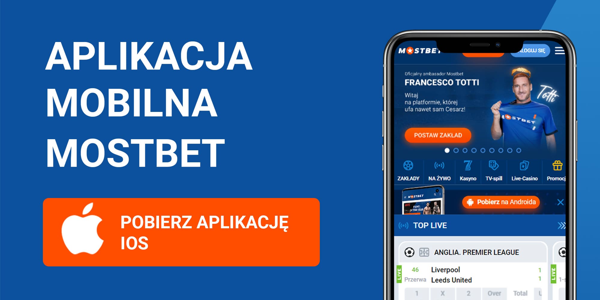 aplikacja MostBet dla IOS