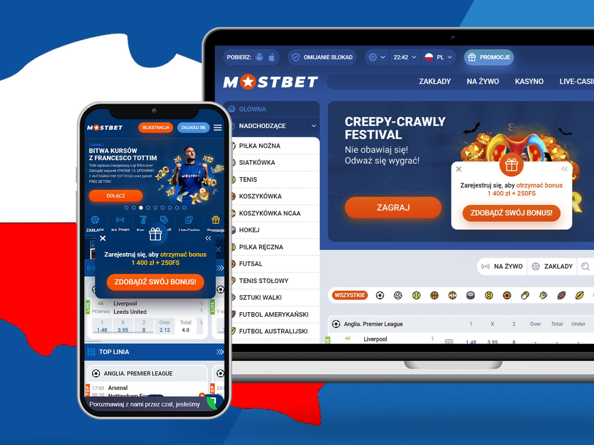 MostBet zakłady bukmacherskie – obstawiaj legalnie online