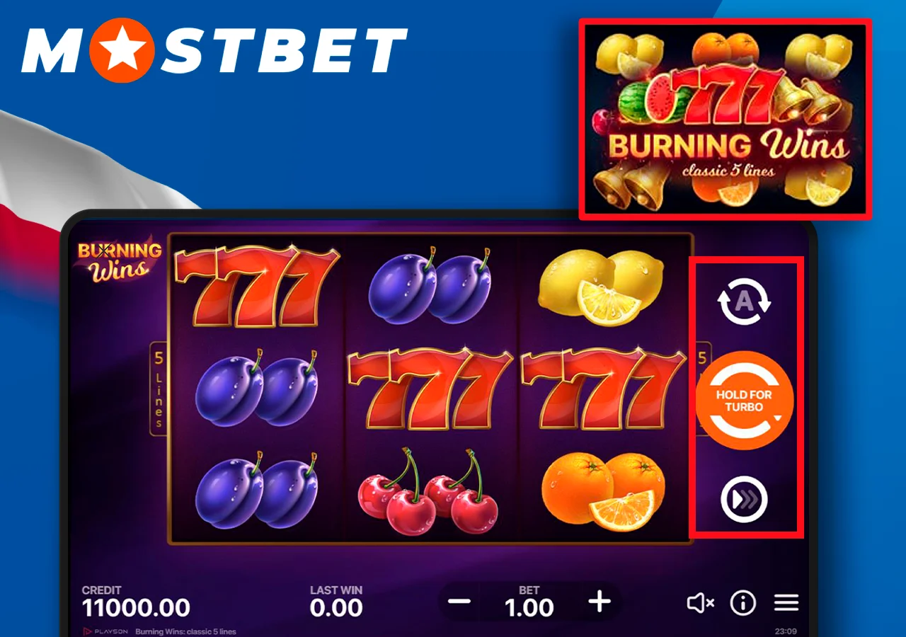 Obejrzyj rozgrywkę w Burning Wins