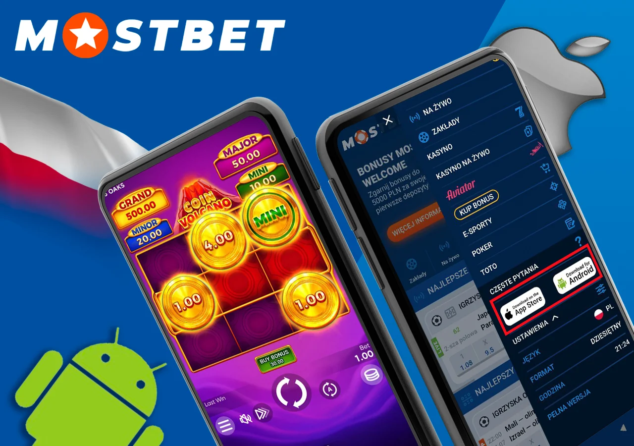 Zagraj w Coin Volcano za pomocą wielofunkcyjnej aplikacji mobilnej Mostbet