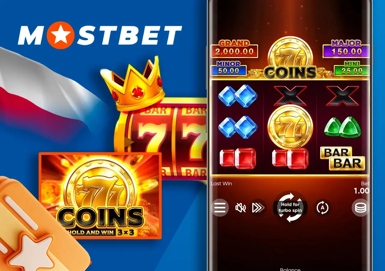 Zagraj w 777 Coins na Mostbet i otrzymaj bonus powitalny