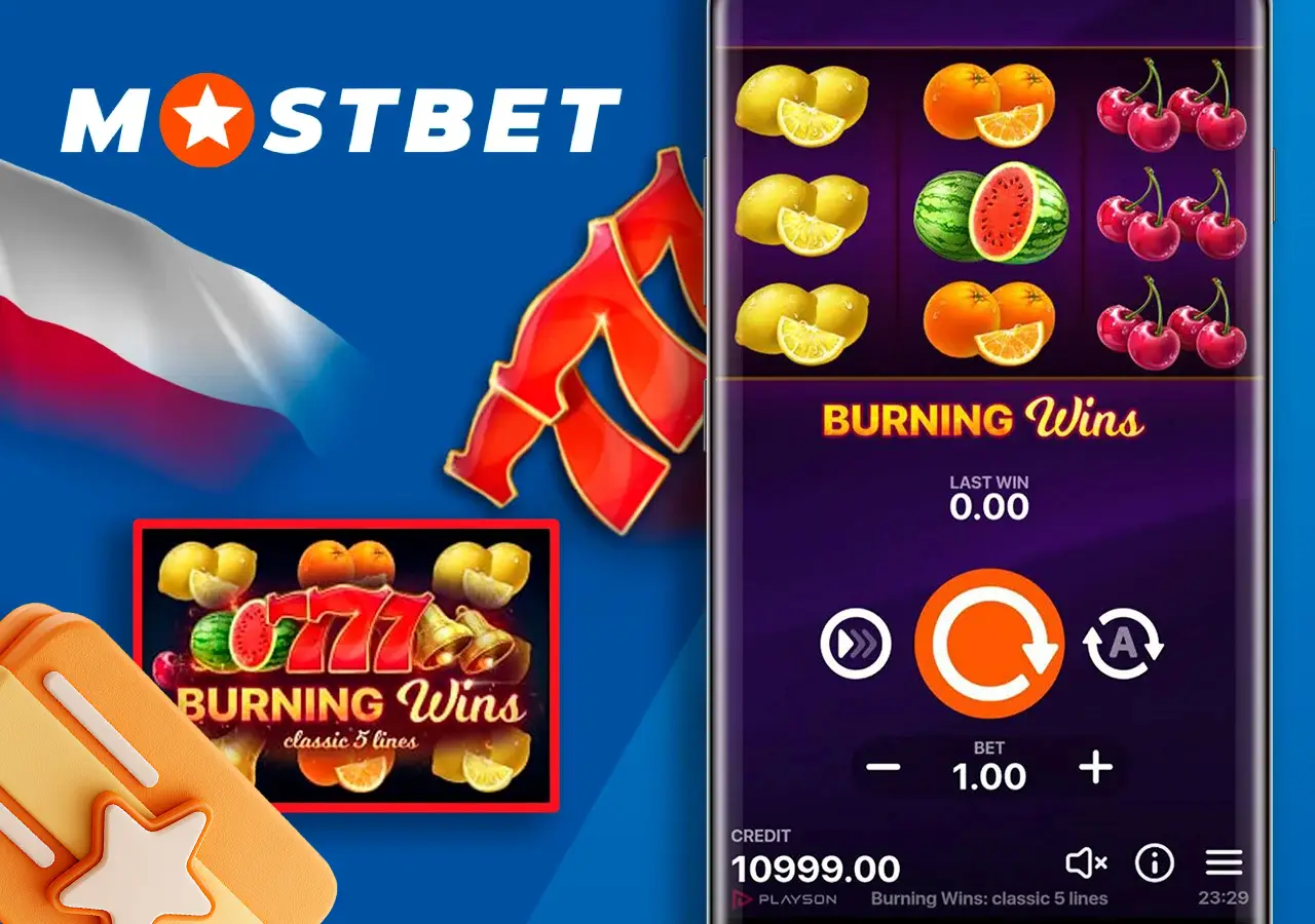 Zagraj w Burning Wins na Mostbet i otrzymaj bonus powitalny